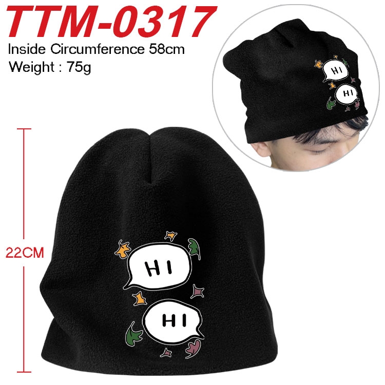 HEARTSTOPPER Printed plush cotton hat with a hat circumference of 58cm (adult size) TTM-0317