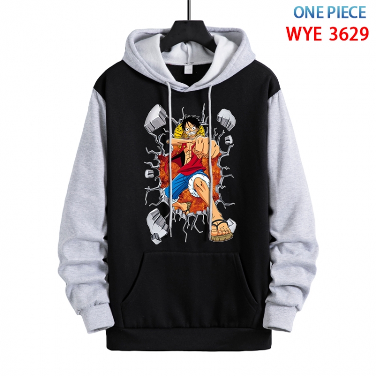 One Piece Anime peripheral pure cotton patch pocket sweater from XS to 4XL WYE-3629