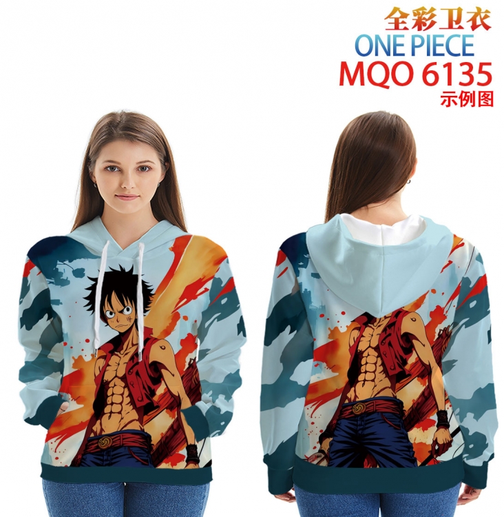 One Piece Long Sleeve Hooded Full Color Patch Pocket Sweatshirt from XXS to 4XL MQO 6135