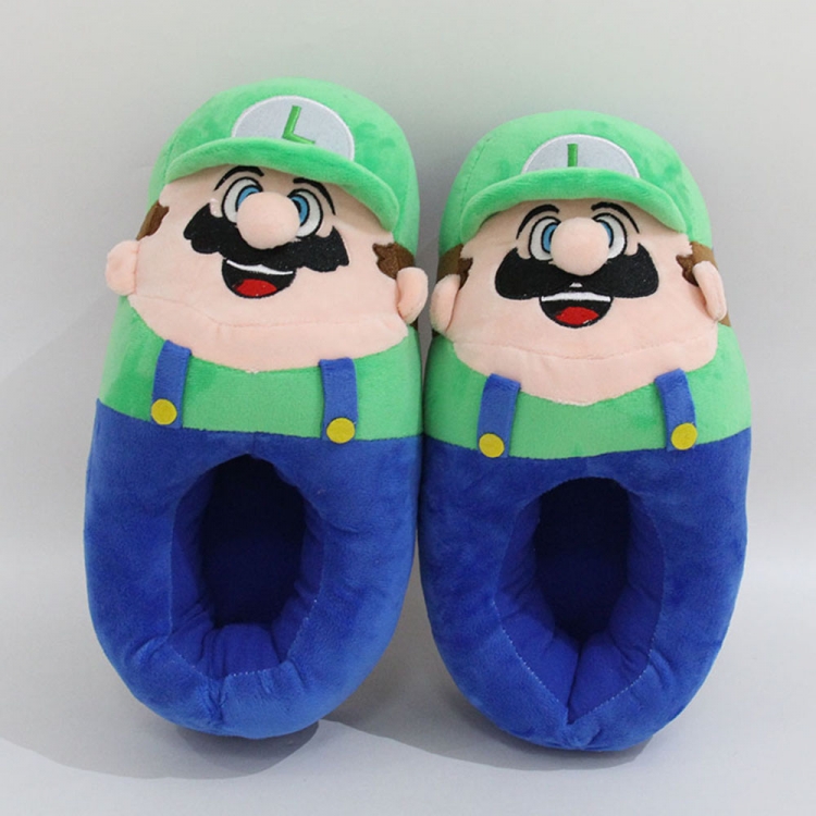 Super Mario Foot Wrap Crystal Super Soft PP Cotton Warm Plush Shoes Size 36-43 Size 28cm