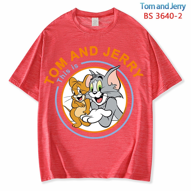 Tom and Jerry  ice silk cotton loose and comfortable T-shirt from XS to 5XL BS-3640-2