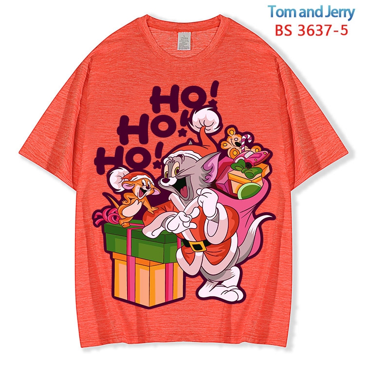 Tom and Jerry  ice silk cotton loose and comfortable T-shirt from XS to 5XL BS-3637-5