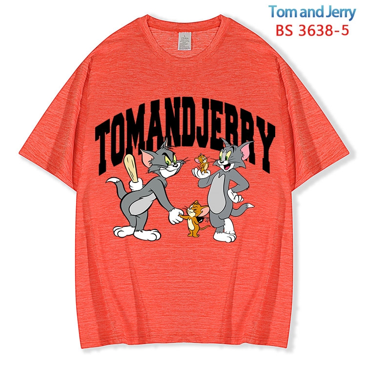 Tom and Jerry  ice silk cotton loose and comfortable T-shirt from XS to 5XL  BS-3638-5
