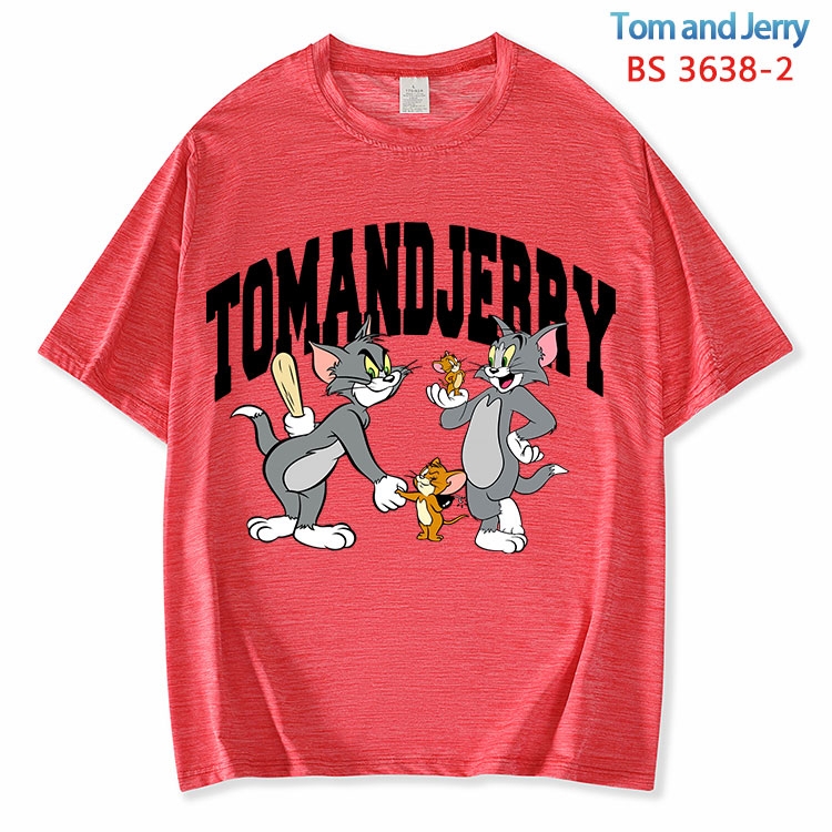 Tom and Jerry  ice silk cotton loose and comfortable T-shirt from XS to 5XL BS-3638-2