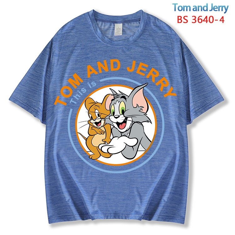 Tom and Jerry  ice silk cotton loose and comfortable T-shirt from XS to 5XL BS-3640-4