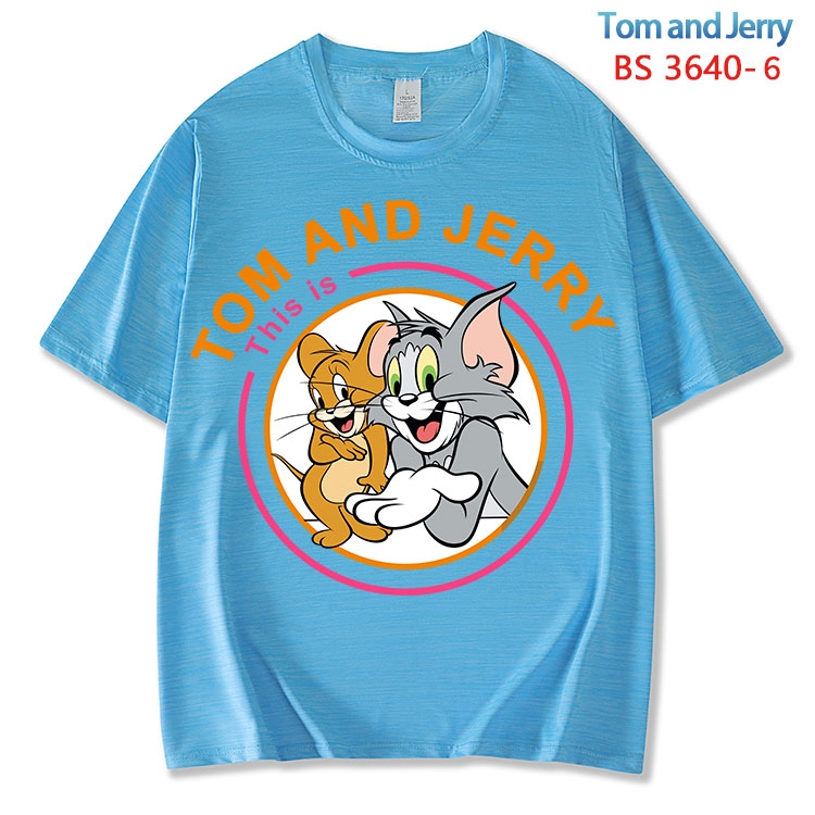 Tom and Jerry  ice silk cotton loose and comfortable T-shirt from XS to 5XL BS-3640-6