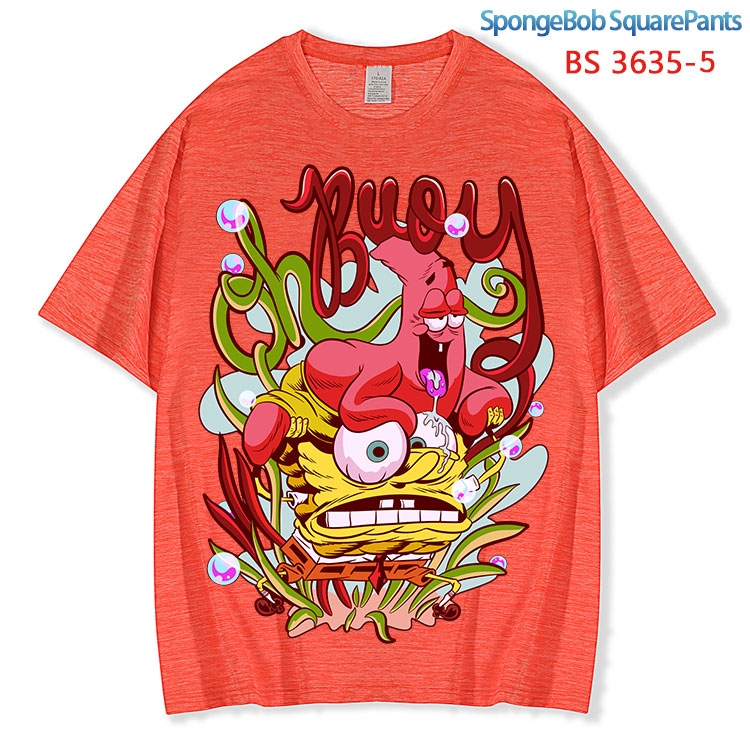 SpongeBob  ice silk cotton loose and comfortable T-shirt from XS to 5XL BS-3635-5