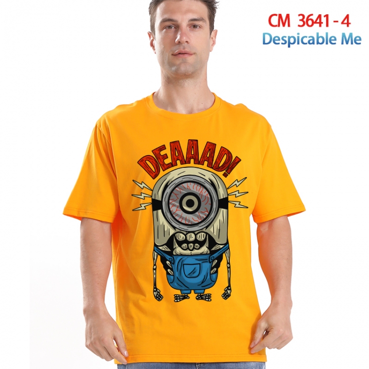 Despicable Me Printed short-sleeved cotton T-shirt from S to 4XL  3641-4