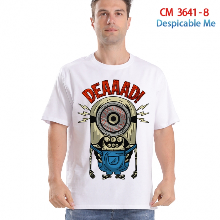 Despicable Me Printed short-sleeved cotton T-shirt from S to 4XL  3641-8
