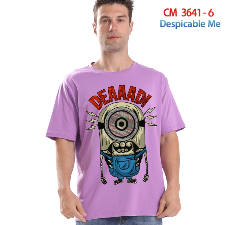 Despicable Me Printed short-sleeved cotton T-shirt from S to 4XL  3641-6