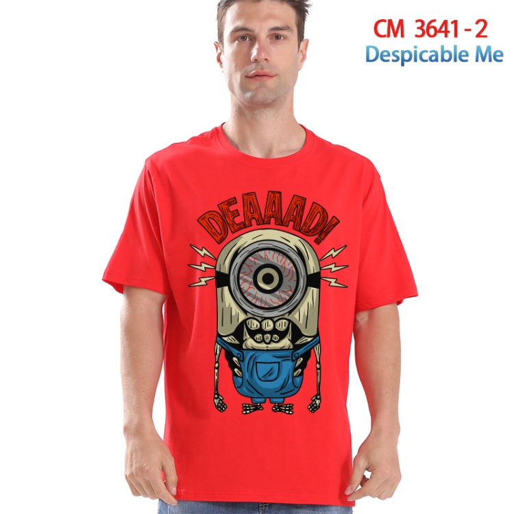 Despicable Me Printed short-sleeved cotton T-shirt from S to 4XL  3641-2