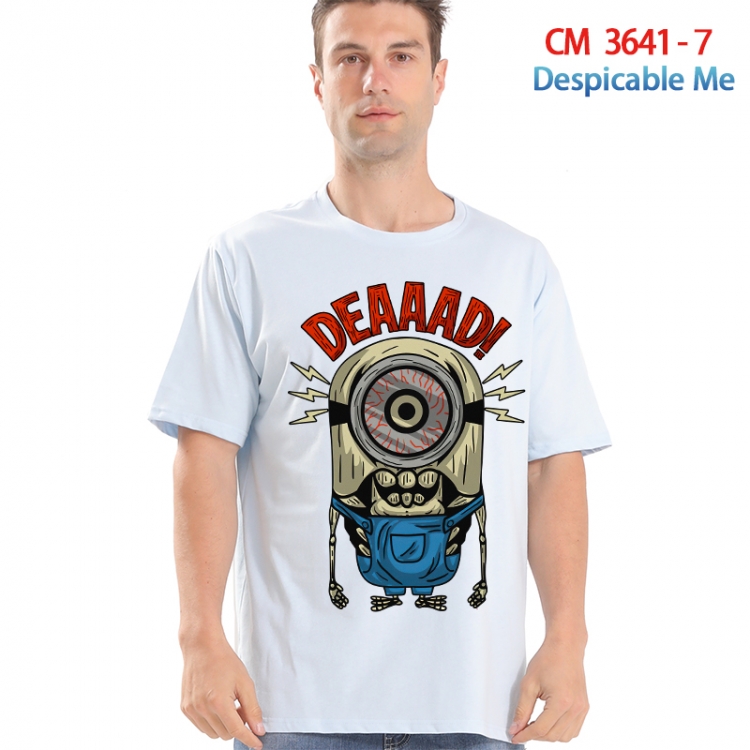 Despicable Me Printed short-sleeved cotton T-shirt from S to 4XL 3641-7