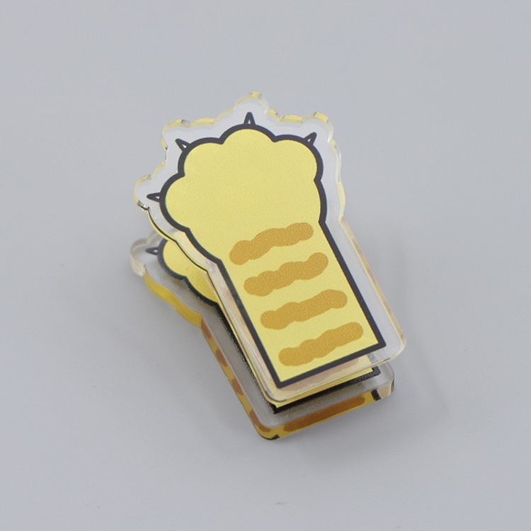 Cats paw Cartoon acrylic book clip creative multifunctional clip  price for 10 pcs