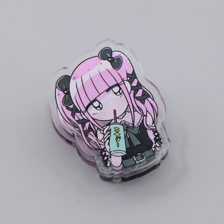 Mine girl Cartoon acrylic book clip creative multifunctional clip  price for 10 pcs F185