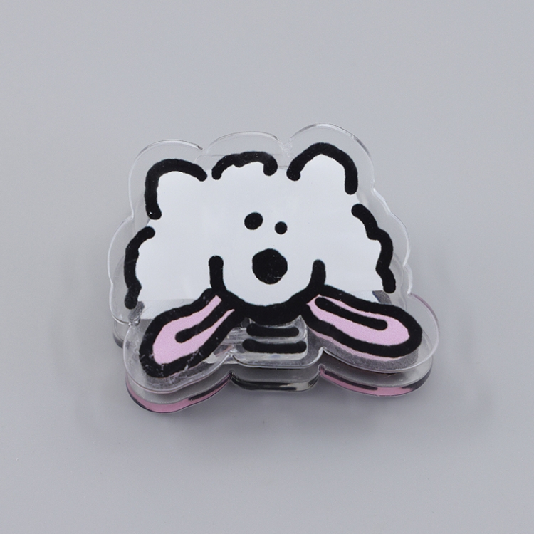 Maltese Cartoon acrylic book clip creative multifunctional clip  price for 10 pcs F200