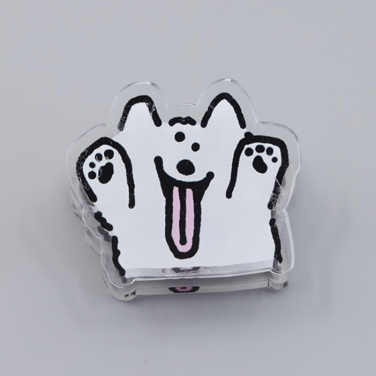 Maltese Cartoon acrylic book clip creative multifunctional clip  price for 10 pcs F211