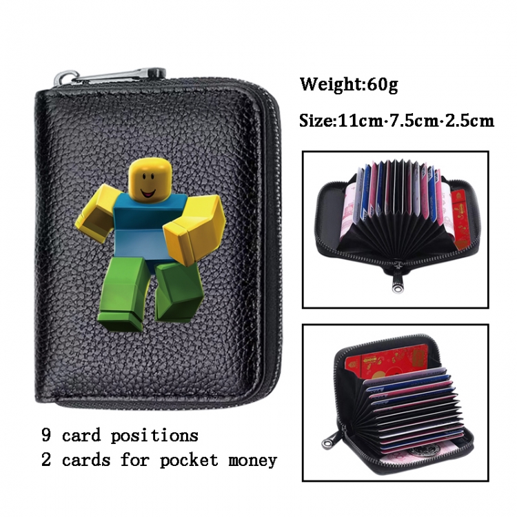 Roblox Anime PU change bag card holder 11x7.5x2.5cm 60G