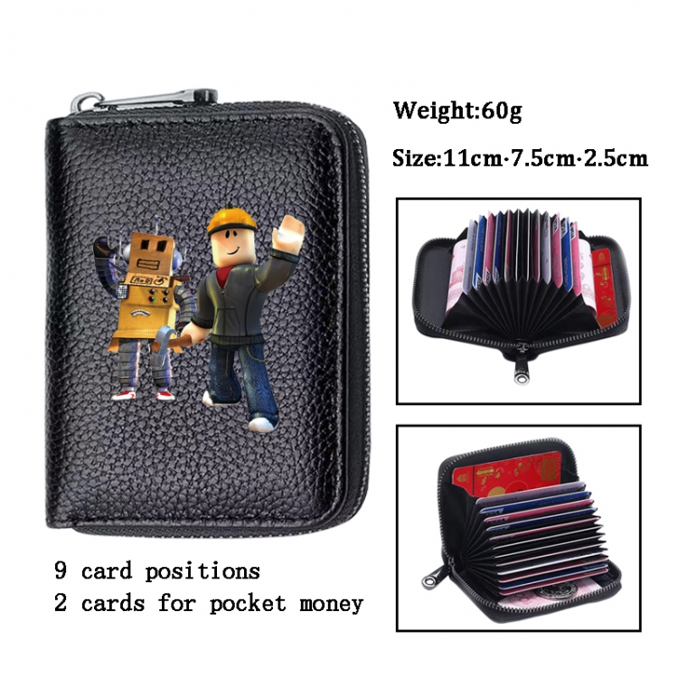 Roblox Anime PU change bag card holder 11x7.5x2.5cm 60G