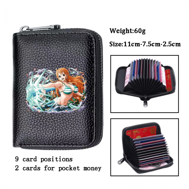 One Piece Anime PU change bag card holder 11x7.5x2.5cm 60G