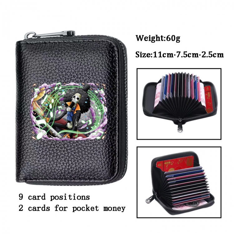 One Piece Anime PU change bag card holder 11x7.5x2.5cm 60G