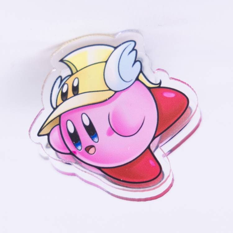 Kirby Cartoon acrylic book clip creative multifunctional clip  price for 10 pcs F445
