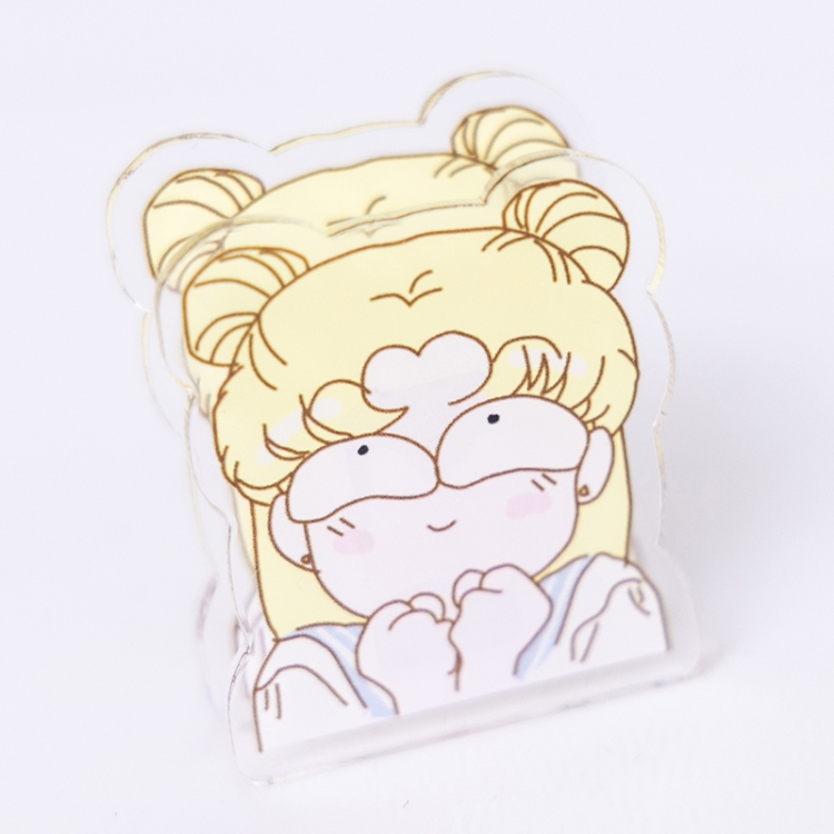 sailormoon Cartoon acrylic book clip creative multifunctional clip  price for 10 pcs F419