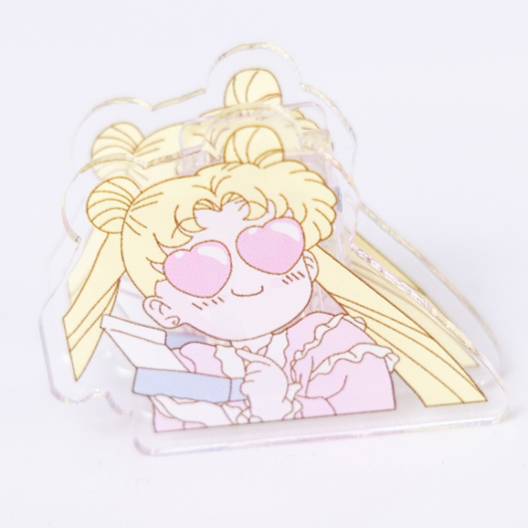 sailormoon Cartoon acrylic book clip creative multifunctional clip  price for 10 pcs F422