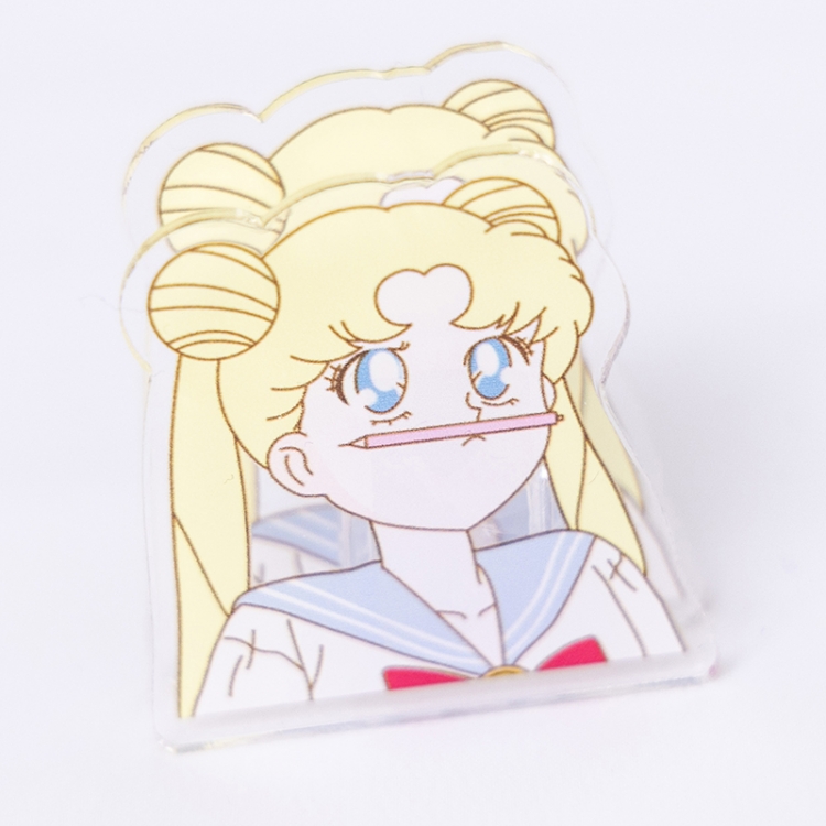 sailormoon Cartoon acrylic book clip creative multifunctional clip  price for 10 pcs F418