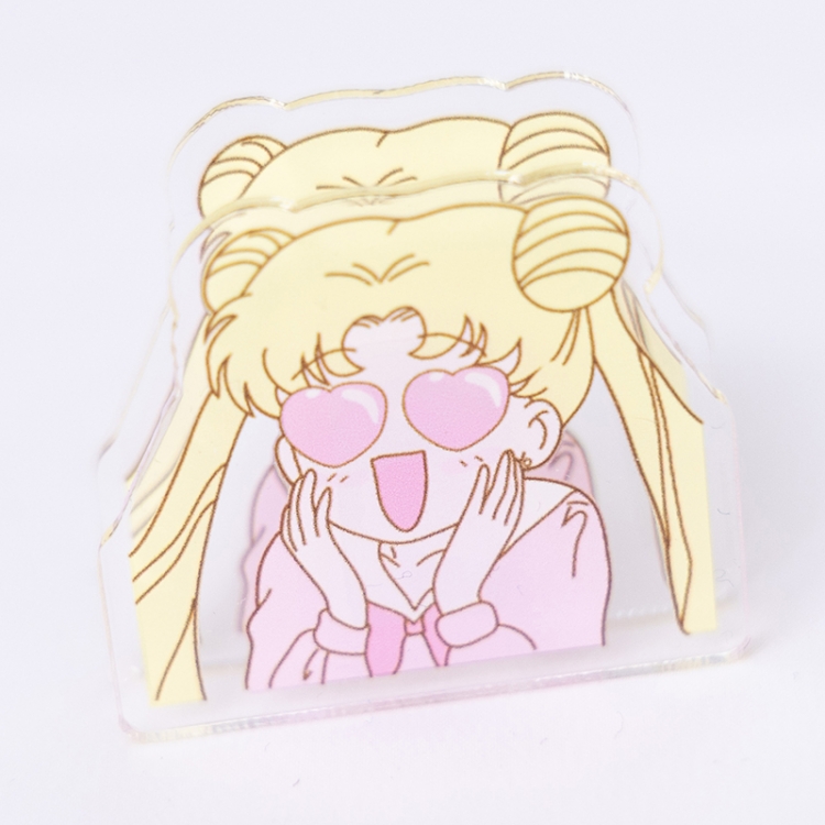 sailormoon Cartoon acrylic book clip creative multifunctional clip  price for 10 pcs F424