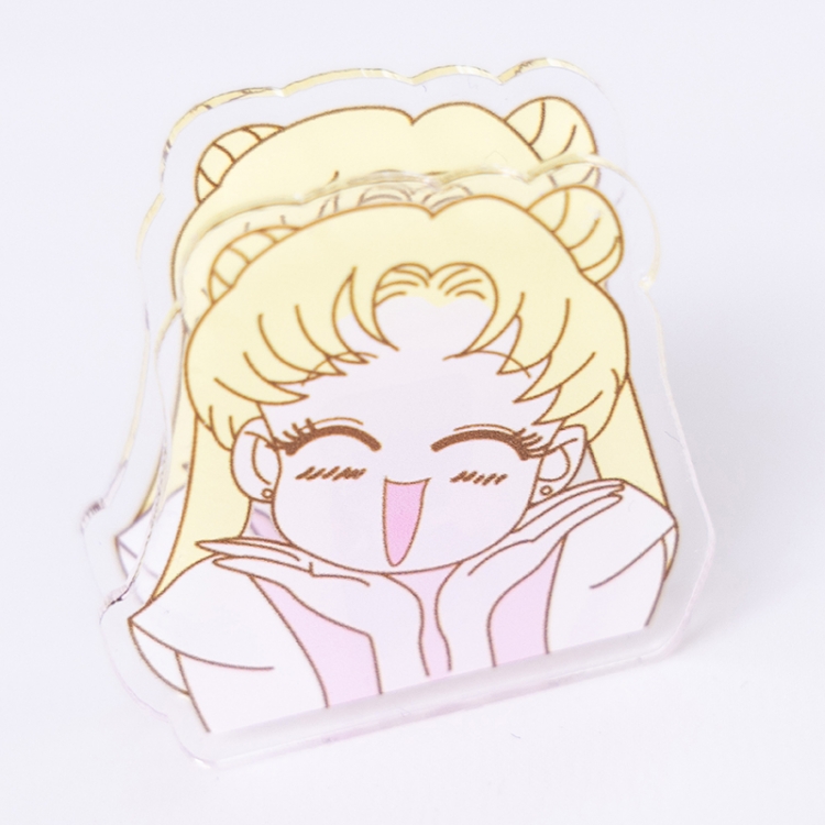 sailormoon Cartoon acrylic book clip creative multifunctional clip  price for 10 pcs F426