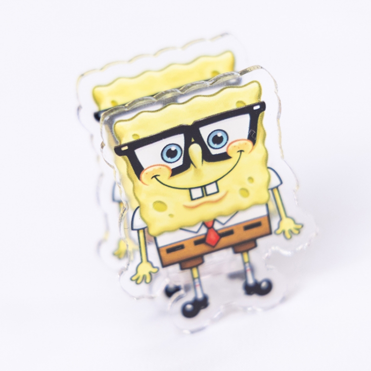 SpongeBob Cartoon acrylic book clip creative multifunctional clip  price for 10 pcs F345