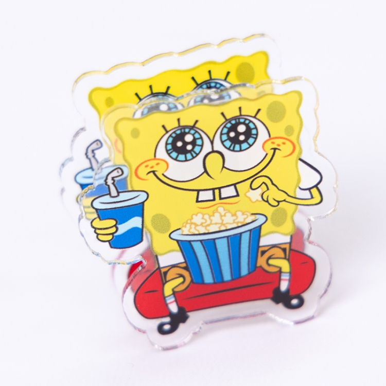 SpongeBob Cartoon acrylic book clip creative multifunctional clip  price for 10 pcs F344