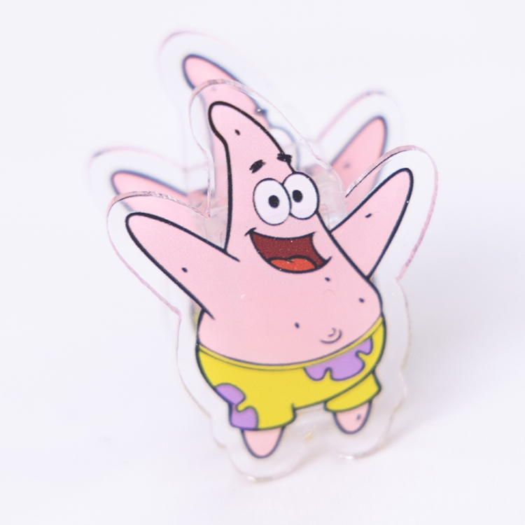 SpongeBob Cartoon acrylic book clip creative multifunctional clip  price for 10 pcs F343
