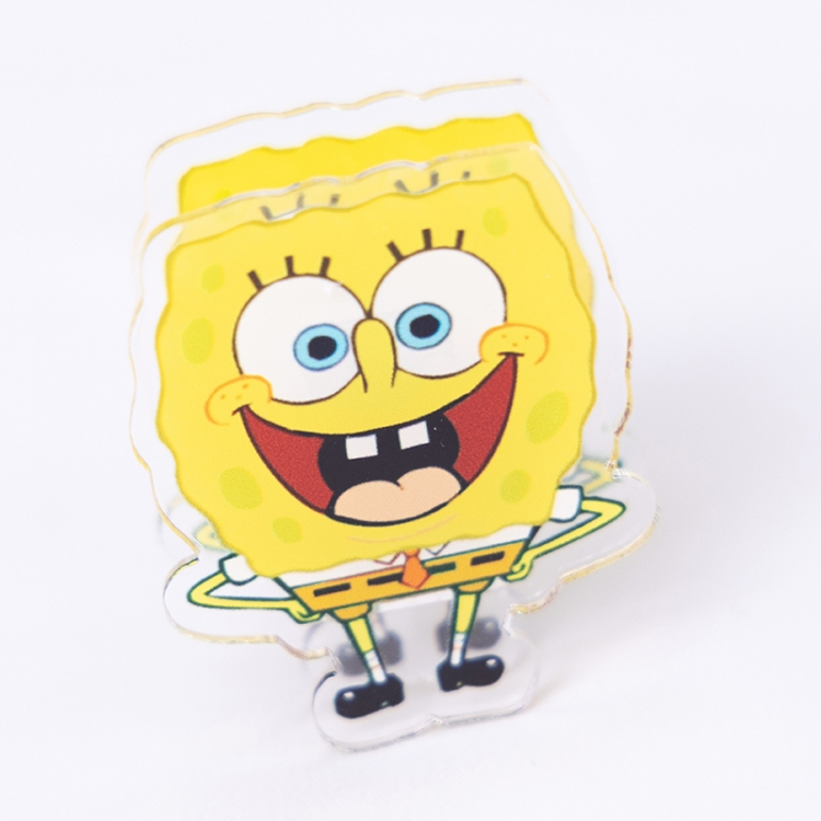 SpongeBob Cartoon acrylic book clip creative multifunctional clip  price for 10 pcs F342