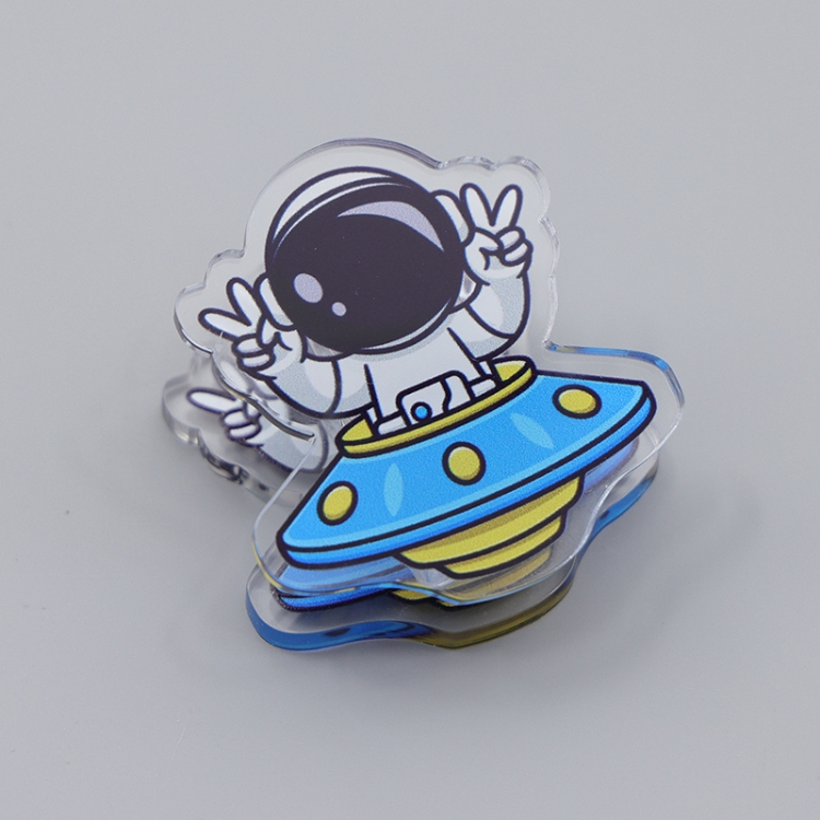 Outer Space Astronauts Cartoon acrylic book clip creative multifunctional clip  price for 10 pcs F327
