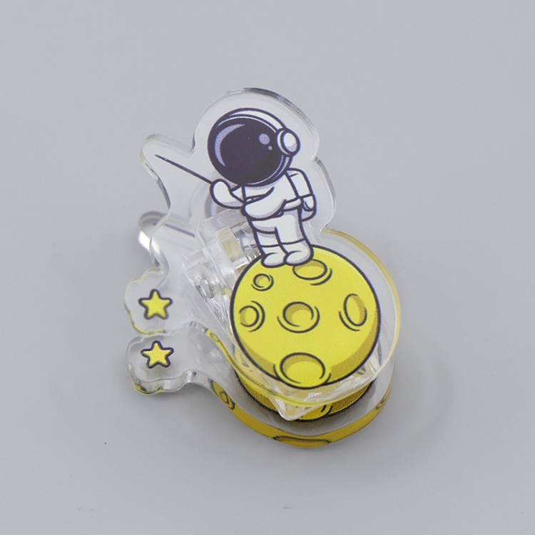 Outer Space Astronauts Cartoon acrylic book clip creative multifunctional clip  price for 10 pcs F335
