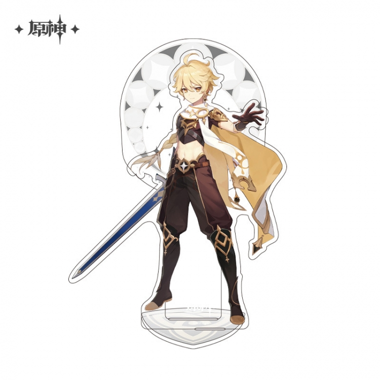 Genshin Impact Anime characters Double Insert Style acrylic Standing Plates Keychain 15m