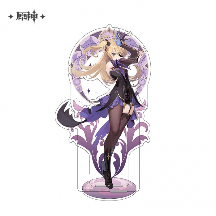 Genshin Impact Anime characters Double Insert Style acrylic Standing Plates Keychain 15m