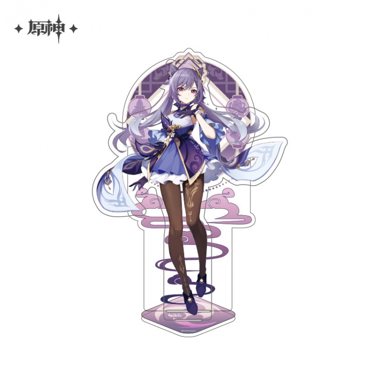 Genshin Impact Anime characters Double Insert Style acrylic Standing Plates Keychain 15m