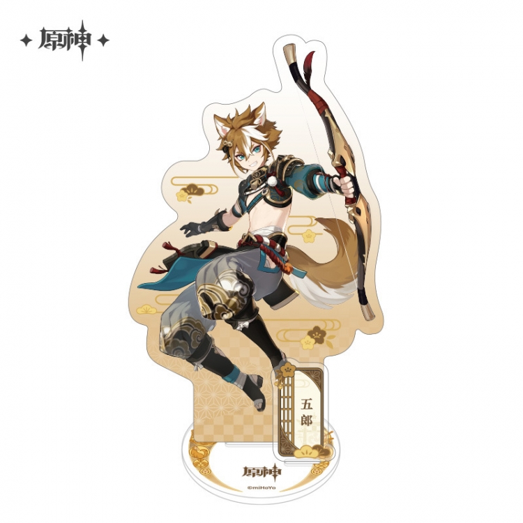 Genshin Impact Anime characters Double Insert Style acrylic Standing Plates Keychain 15m