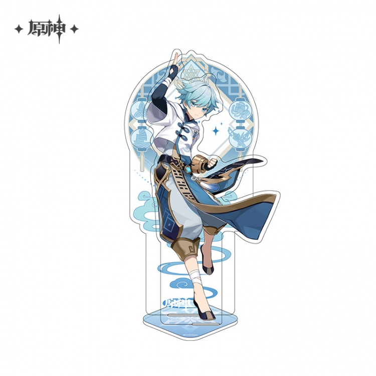 Genshin Impact Anime characters Double Insert Style acrylic Standing Plates Keychain 15m