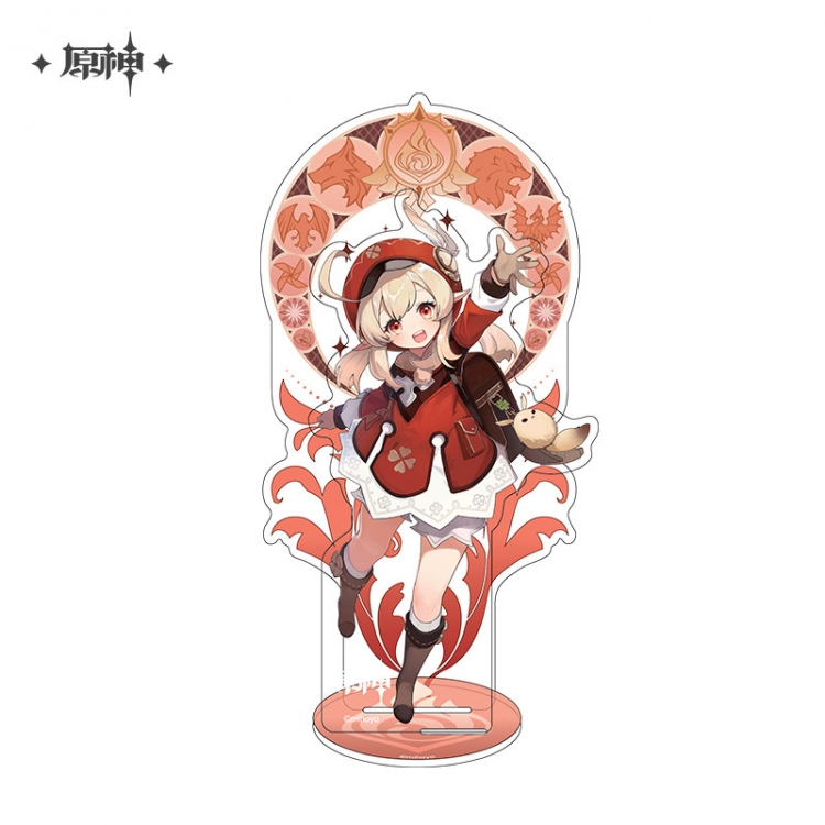 Genshin Impact Anime characters Double Insert Style acrylic Standing Plates Keychain 15m