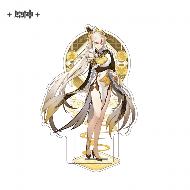 Genshin Impact Anime characters Double Insert Style acrylic Standing Plates Keychain 15m