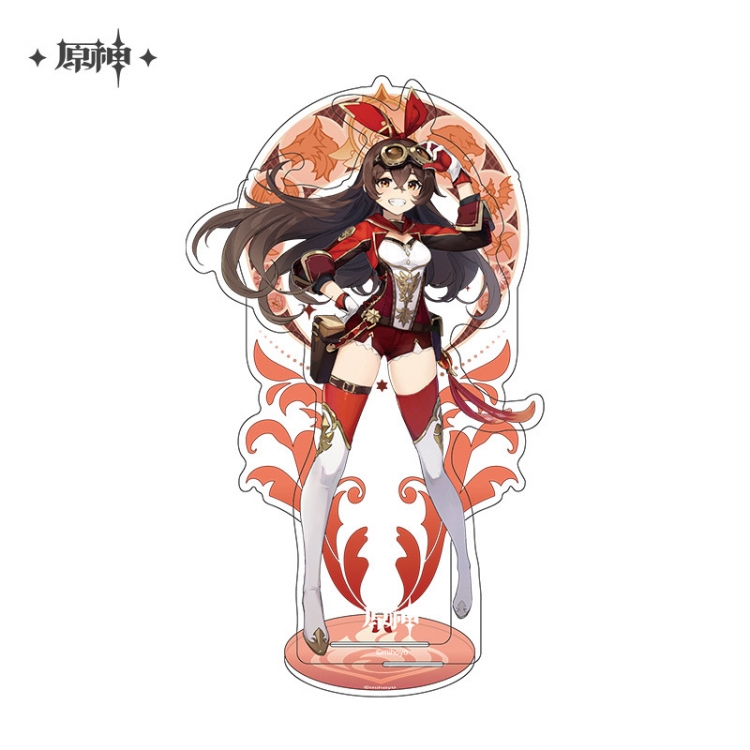 Genshin Impact Anime characters Double Insert Style acrylic Standing Plates Keychain 15m