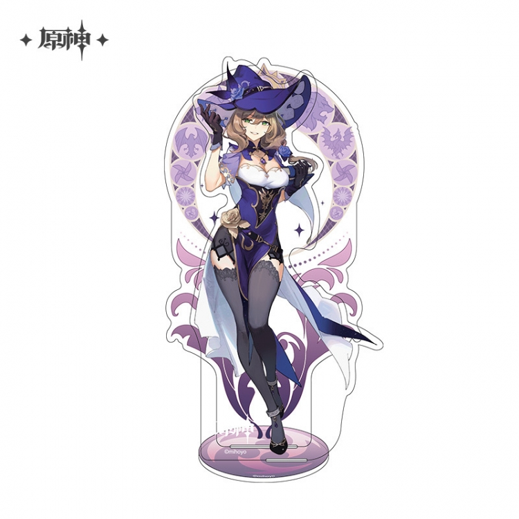 Genshin Impact Anime characters Double Insert Style acrylic Standing Plates Keychain 15m