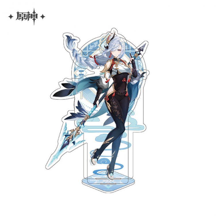 Genshin Impact Anime characters Double Insert Style acrylic Standing Plates Keychain 15m