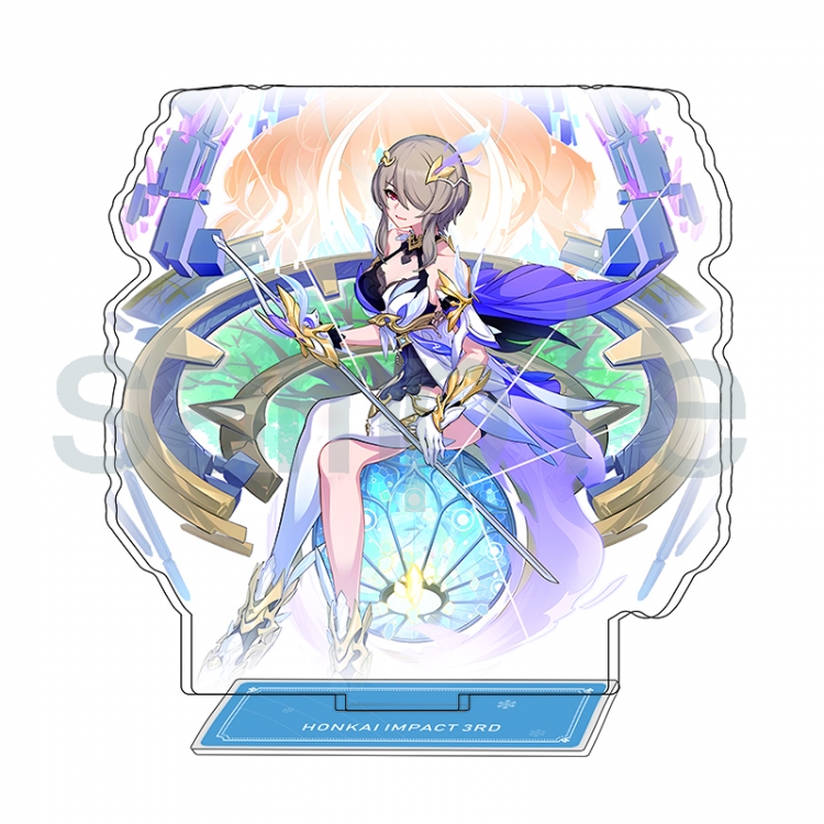 Collapse 3 Anime Character Interlayer  acrylic Standing Plates Keychain 15-20m