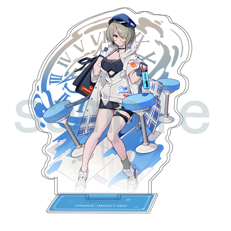 Collapse 3 Anime Character Interlayer  acrylic Standing Plates Keychain 15-20m