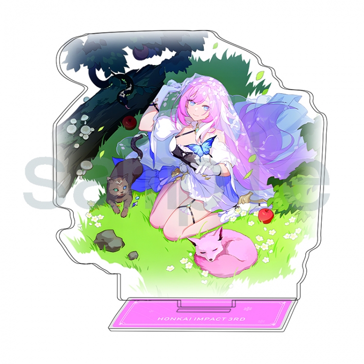 Collapse 3 Anime Character Interlayer  acrylic Standing Plates Keychain 15-20m