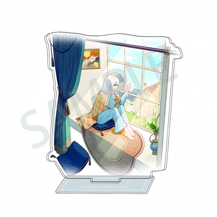 Collapse 3 Anime Character Interlayer  acrylic Standing Plates Keychain 15-20m